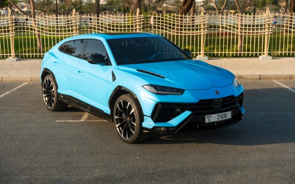 Blue Lamborghini Urus, 2023 Photo 10