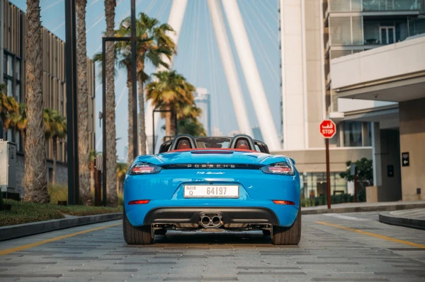 Blue Porsche Boxster 718 Style Edition, 2023 Photo 2