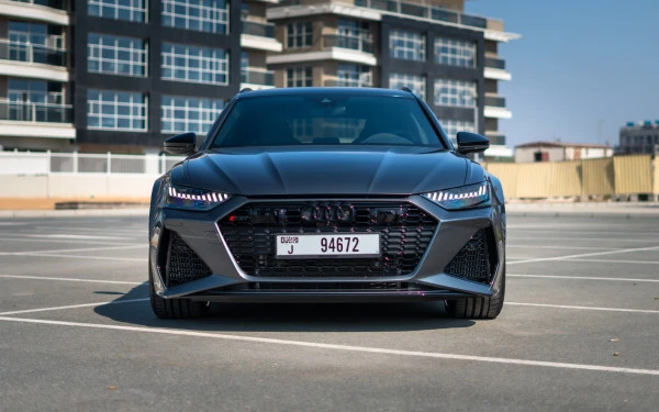 Grey Audi RS6, 2022 Photo 1