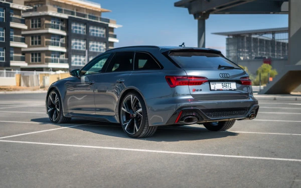 Grey Audi RS6, 2022 Photo 3